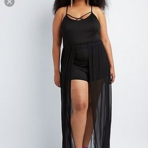 black maxi romper plus size